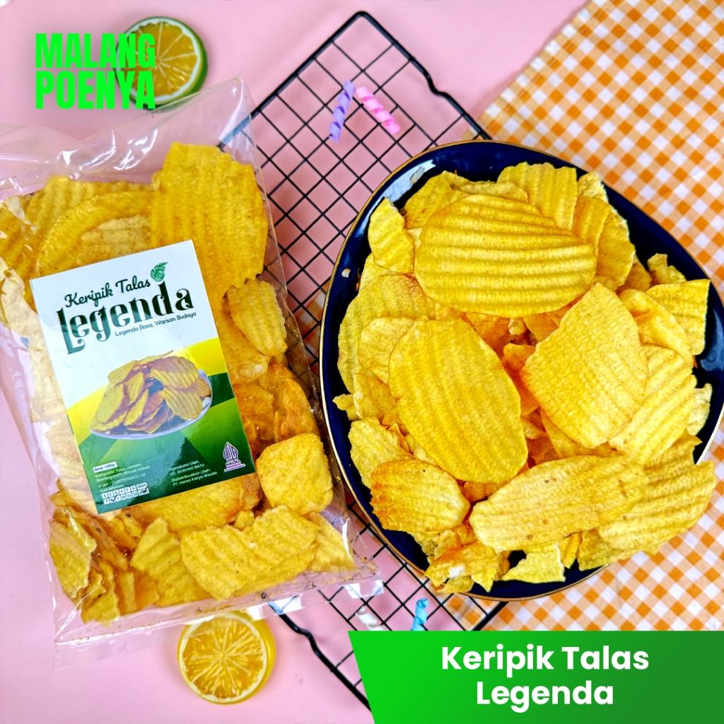 

KERIPIK TALAS I Keripik Talas Crinkle 100gr I Keripik Talas Premium I Keripik Talas Khas Malang Oleh-Oleh Malang
