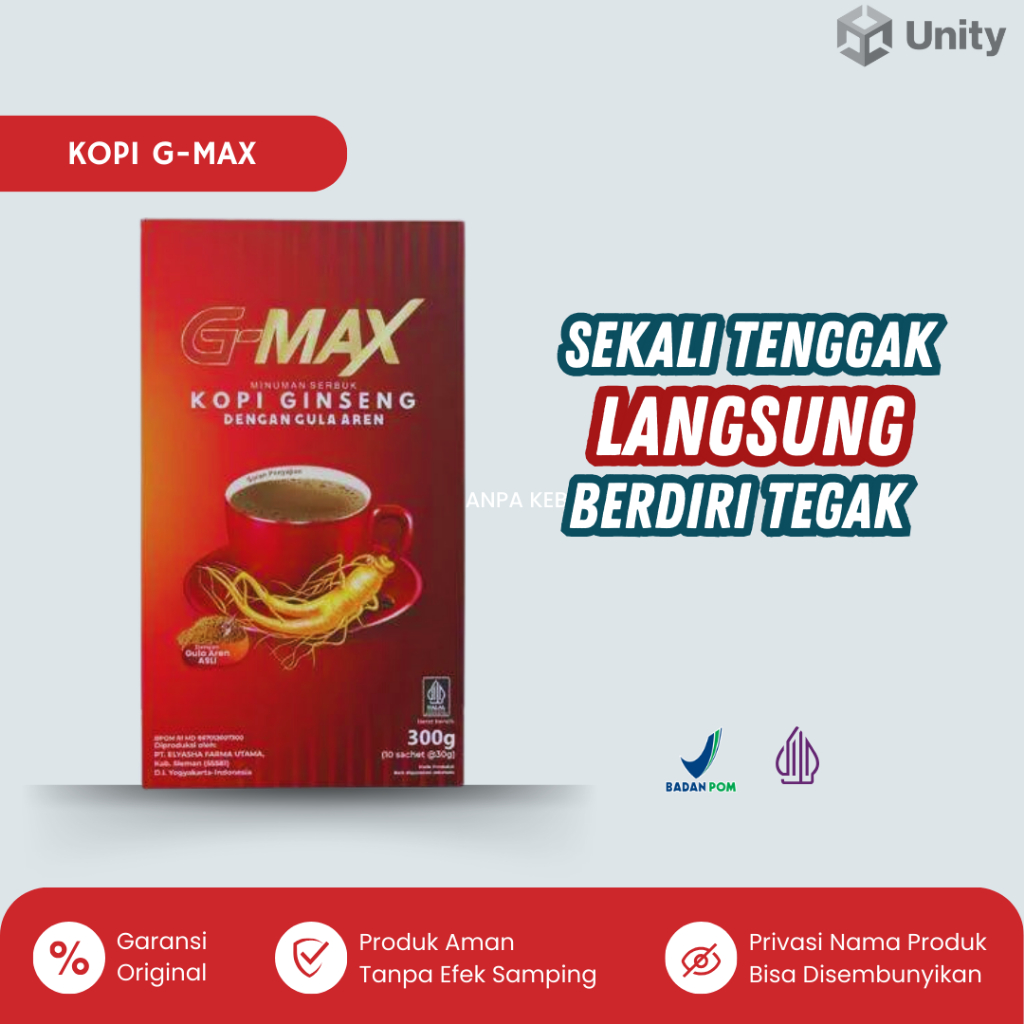 

Minuman Kopi V-Max G-MAX Tahan - Lama Kopi Gingseng Kopi Stamina pria