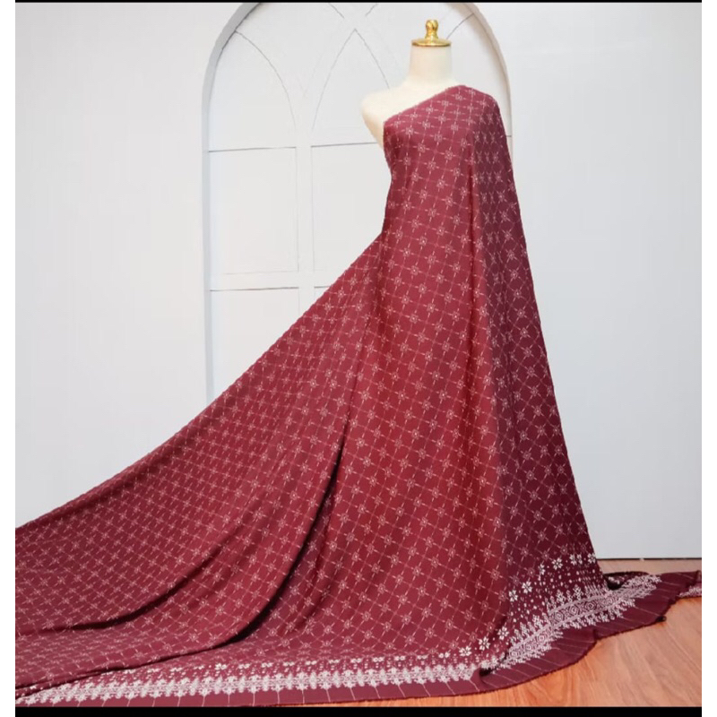 Terbaru kain maxmara luxury || kain motif || kain gamis harga per1/2meter