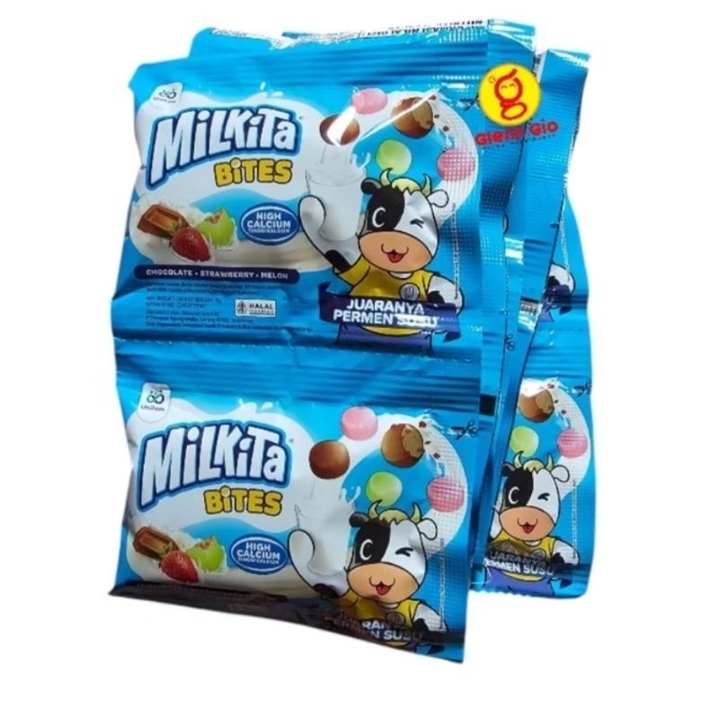 

Permen Susu Milkita Bites renceng isi 10 pcs