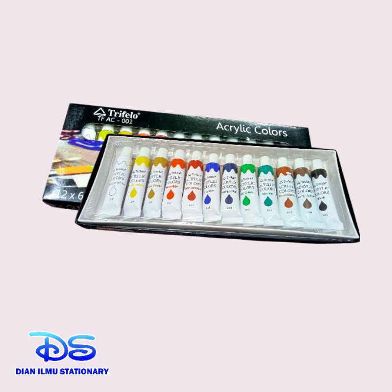 

cat acrylic trifelo TF AC-001 12 warna 6ml