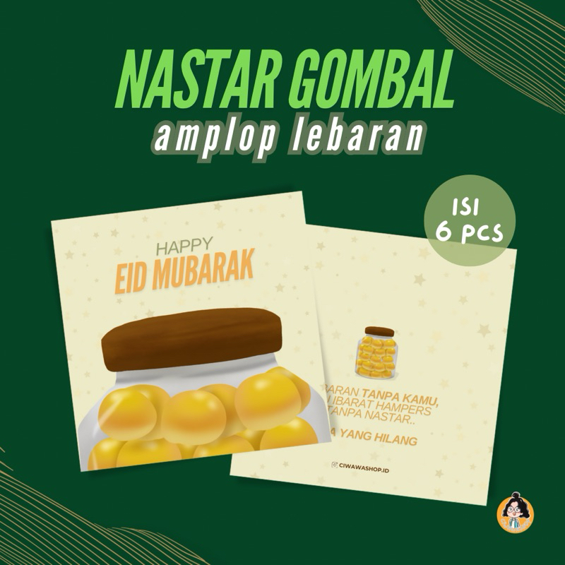 

Amplop Lebaran Unik Gambar Nastar dengan Gombalan