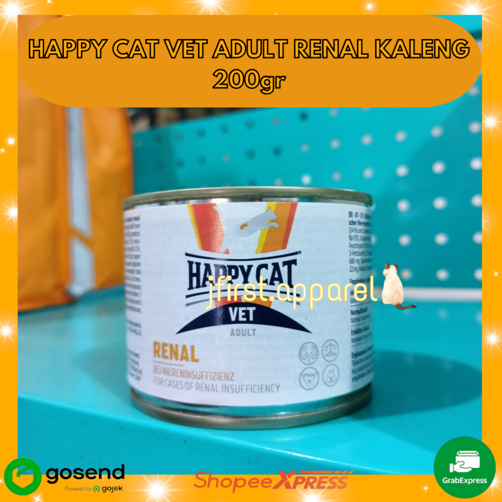 HAPPY CAT VET ADULT RENAL KALENG 200g | HAPPY CAT WET FOOD RENAL