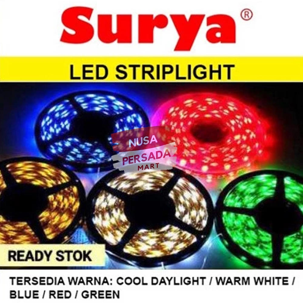 Surya Strip LED SLS 50W DC 12W Indoor / Outdoor 5 Meter - Cahaya Merah