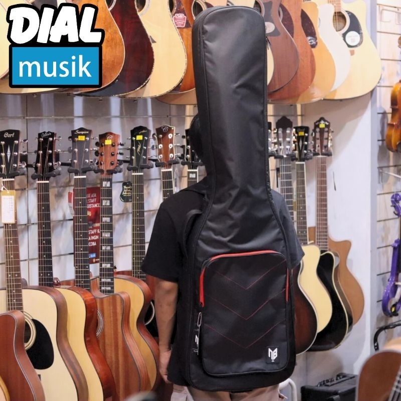 NB Alpha Gigbag Bass Black - Gigbag Bass Elektrik Hitam
