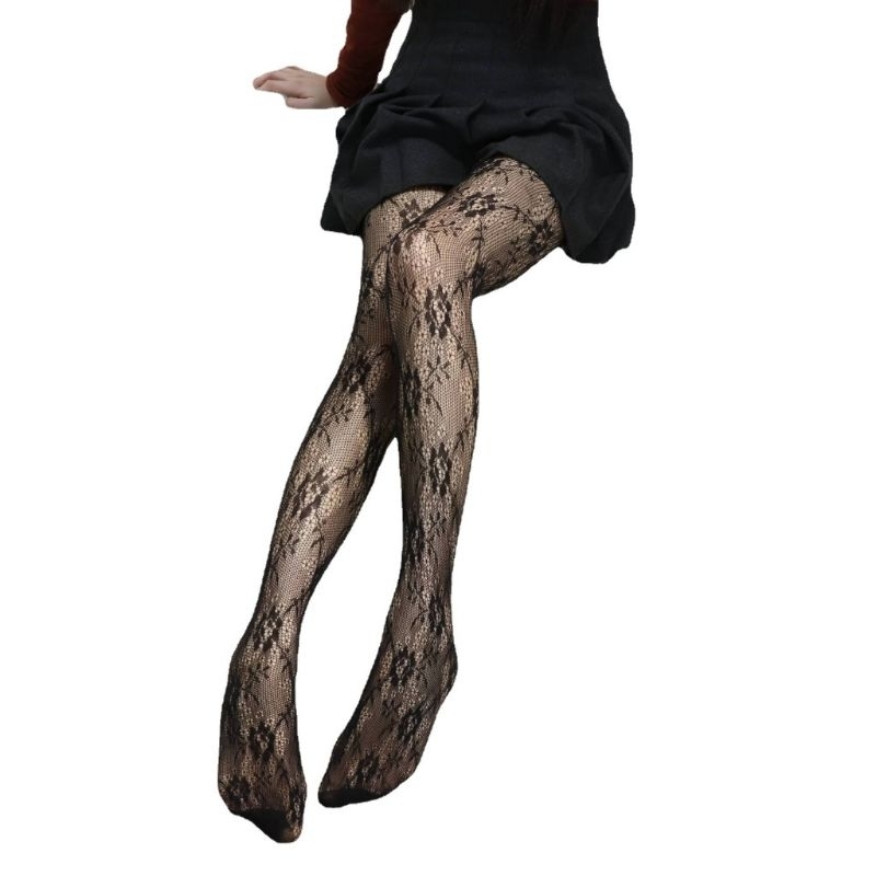 Stocking Brukat Motif Bunga Stocking Pantyhose Motif Bunga