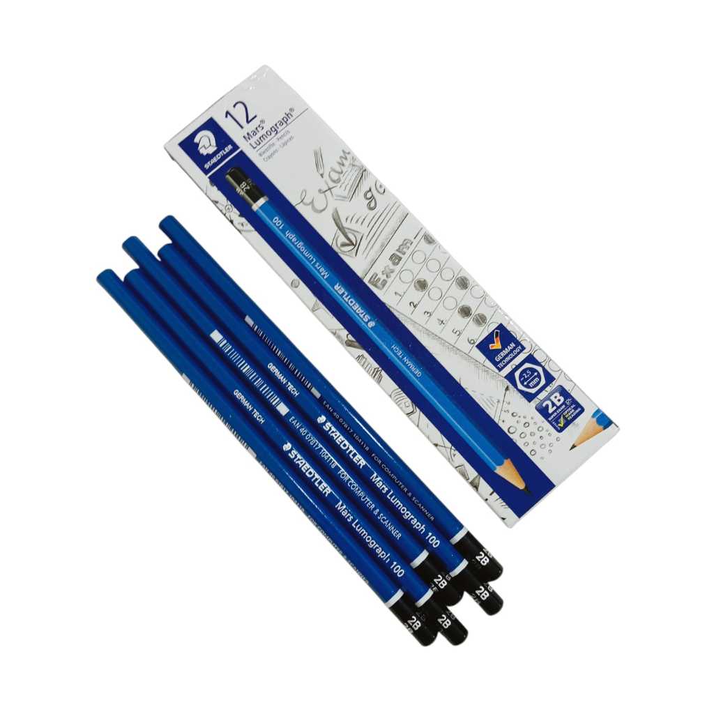 

[3 Pcs] Pensil 2B Staedtler Mars Lumograph 100 Exam - Pensil Ujian Staedtler