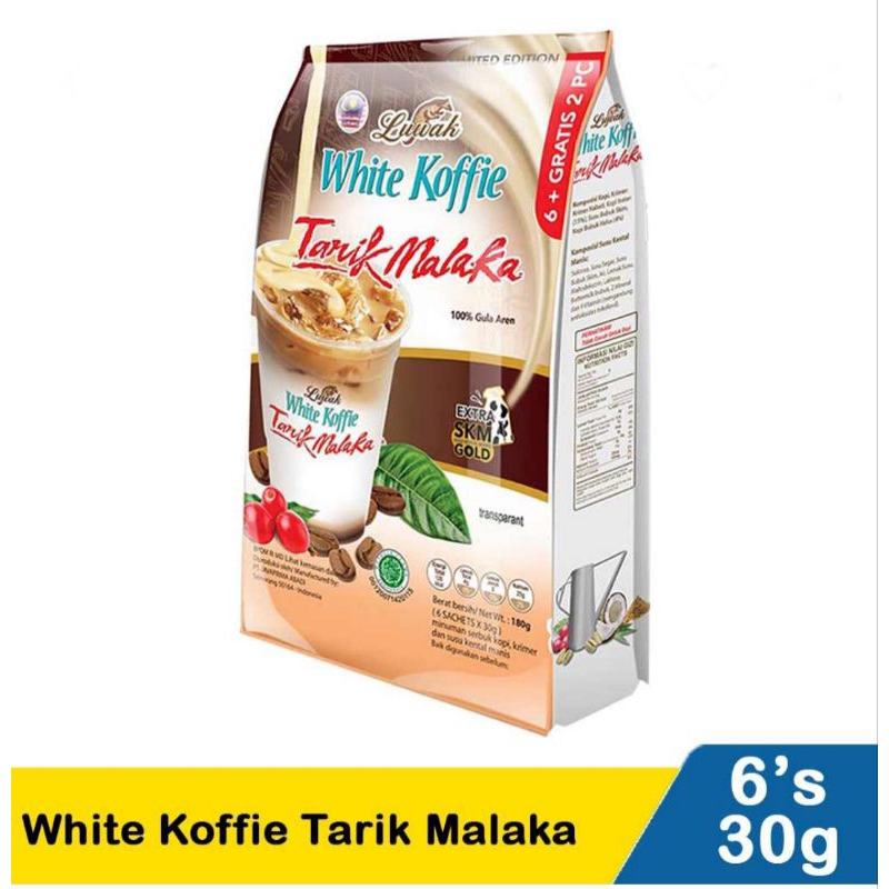 

Luwak white koffie tarik Malaka 6 + gratis 2 saset