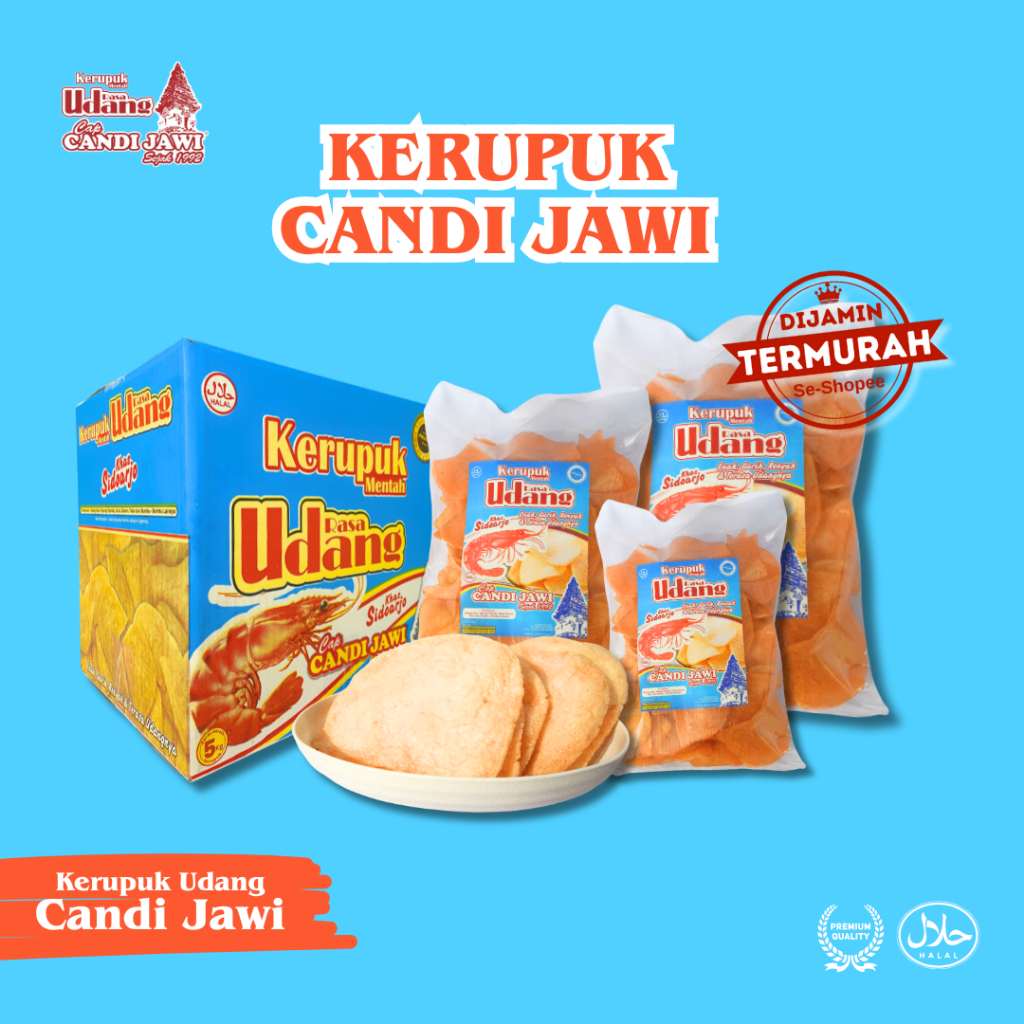 

Kerupuk Candi Jawi Kerupuk Udang 250gr 500gr 1kg