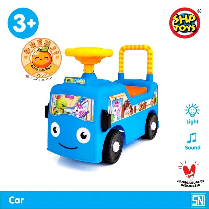 Mini Bus Tayo SHP 570 Mainan Kendaraan Bis Tayo. Bisa dinaiki uk Tunggang Mobil Bus Mobilan Dorong M