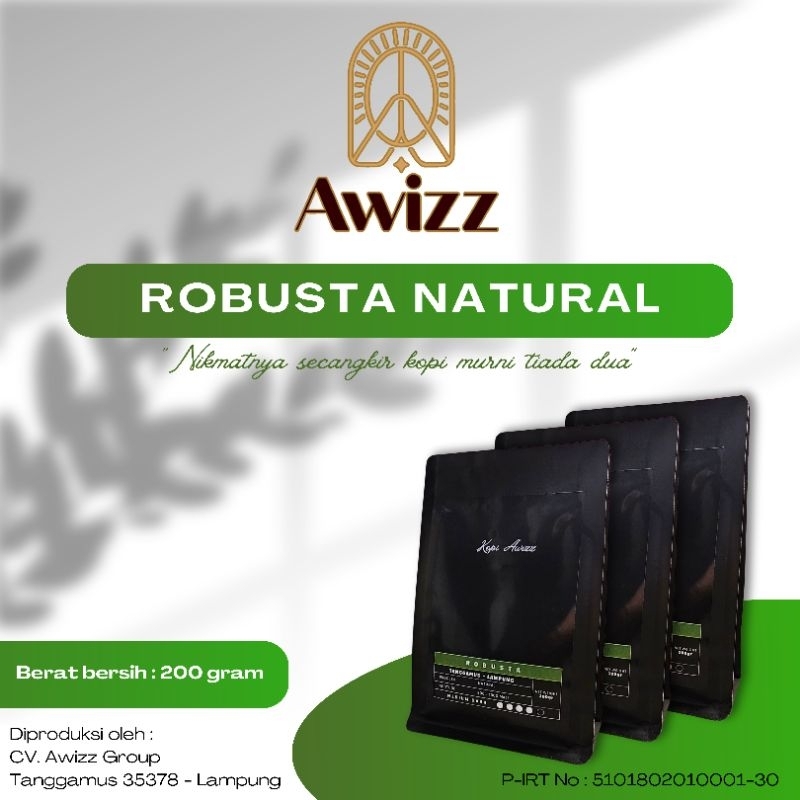 

Kopi Robusta Premium Tanggamus Natural Proses 200 gram
