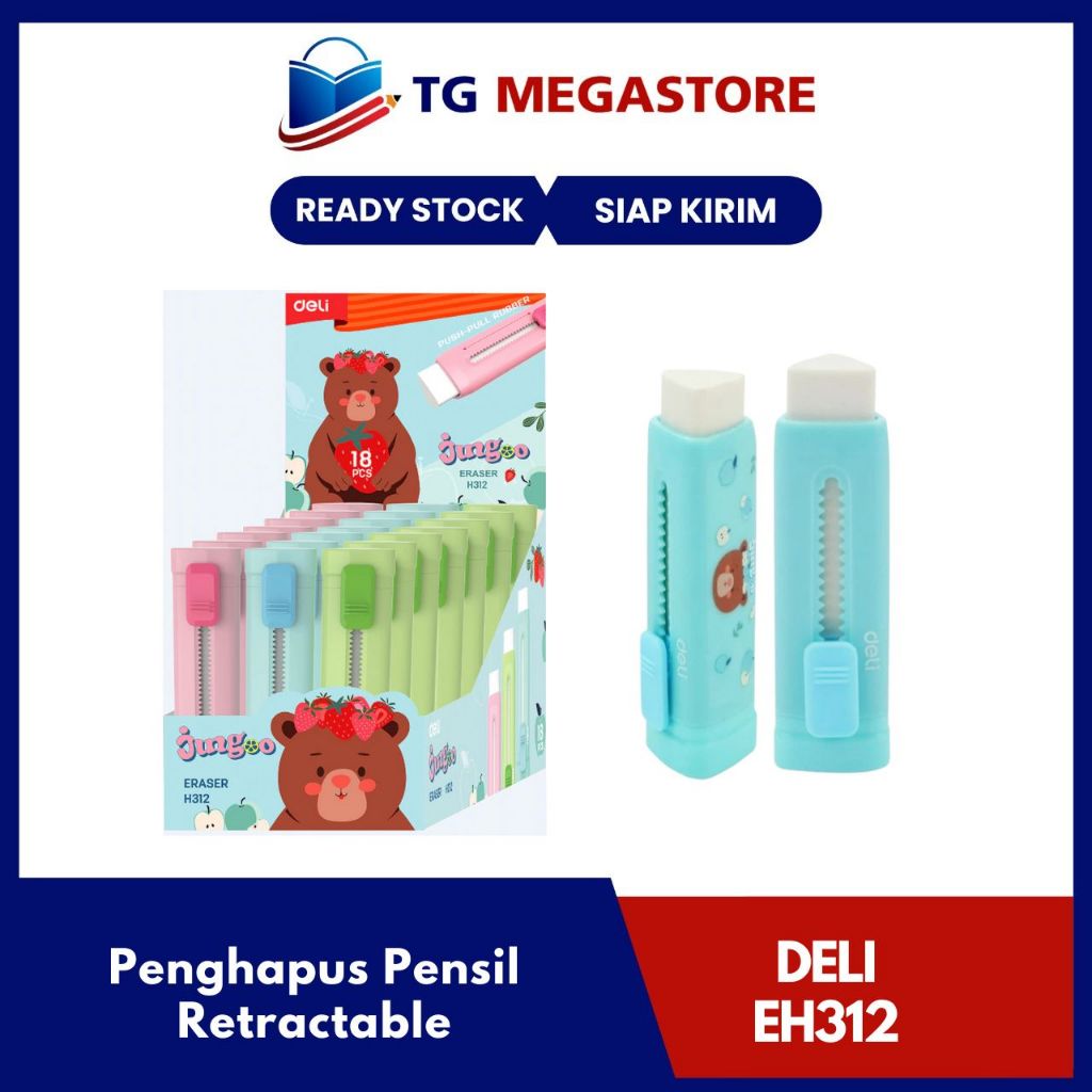 

Penghapus Pensil Deli Jungoo Retractable Eraser - EH312