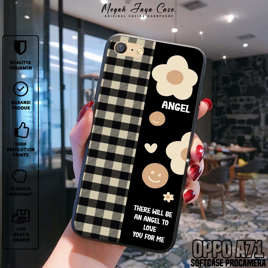 Case Hp OPPO A71 - Softcase OPPO A71 Motif BUNGA - Casing OPPO A71 - Silikon Hp OPPO A71 - Kesing Hp