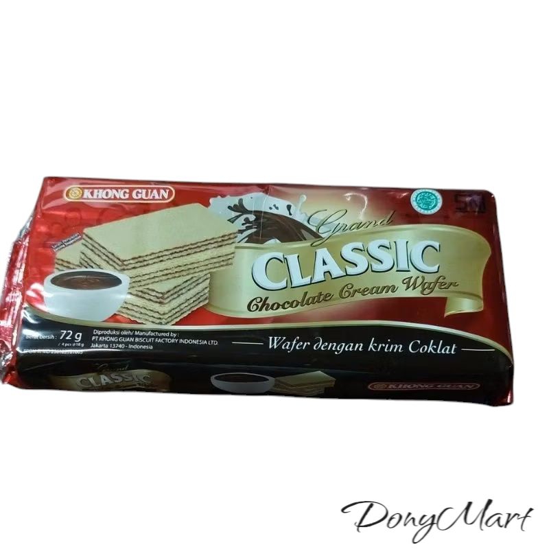 

Wafer Khong Guan Classic Choco Isi 10 Pcs