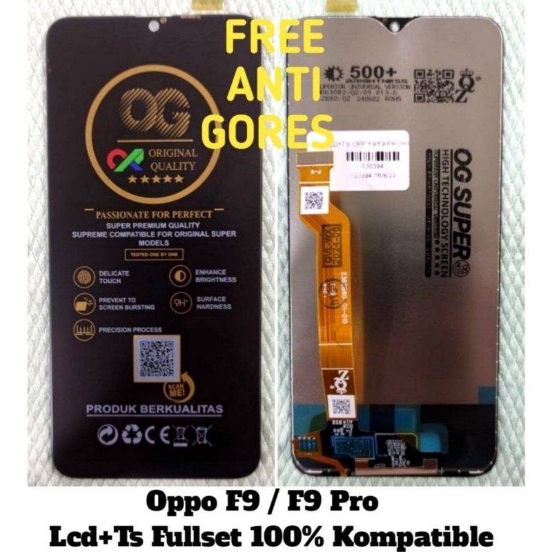 Lcd Oppo F9 / F9 Pro Fullset+Touchscreen Hp < COD >Bisa Bayar Di Tempat Original OG Super Quality Fr