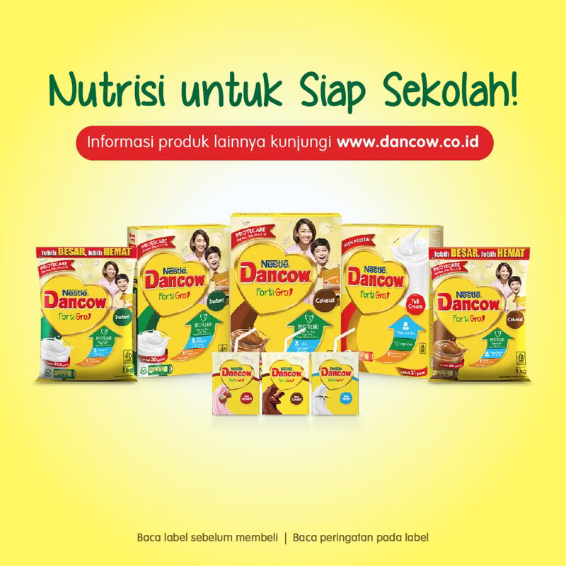 

DANCOW FORTIGRO INSTAN 1kg / DANCOW FORTIGRO COKELAT 1kg FREE TOPLES