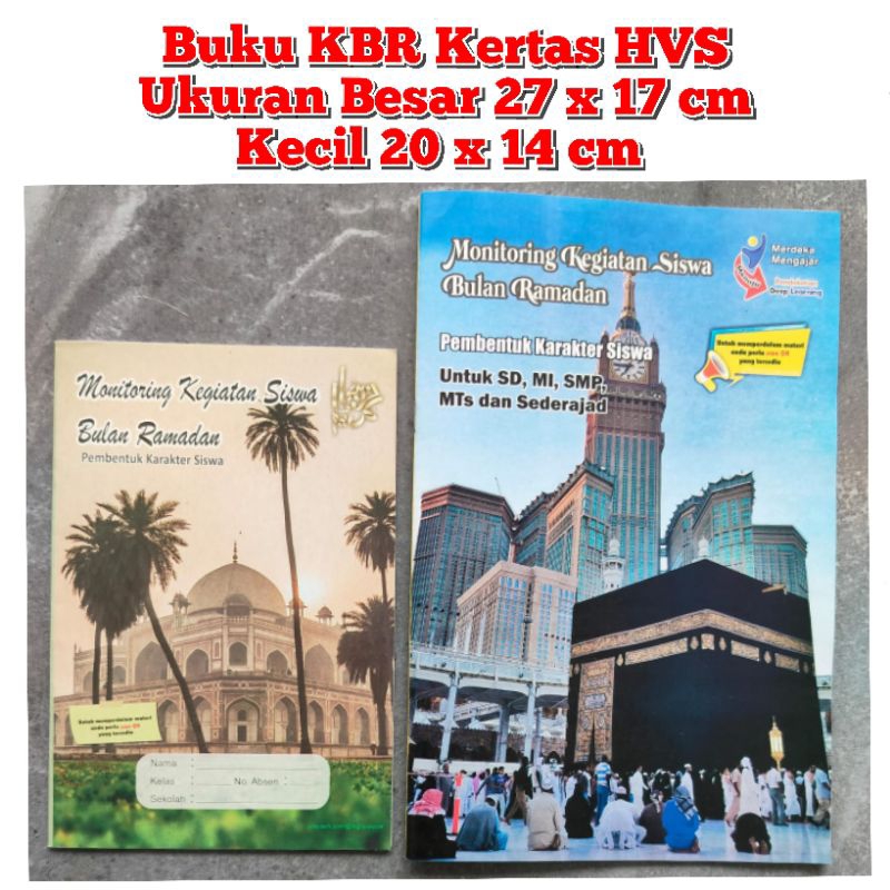 

Buku KBR Kertas HVS Buku Kegiatan dibulan Ramadhan Ukuran besar dan kecil