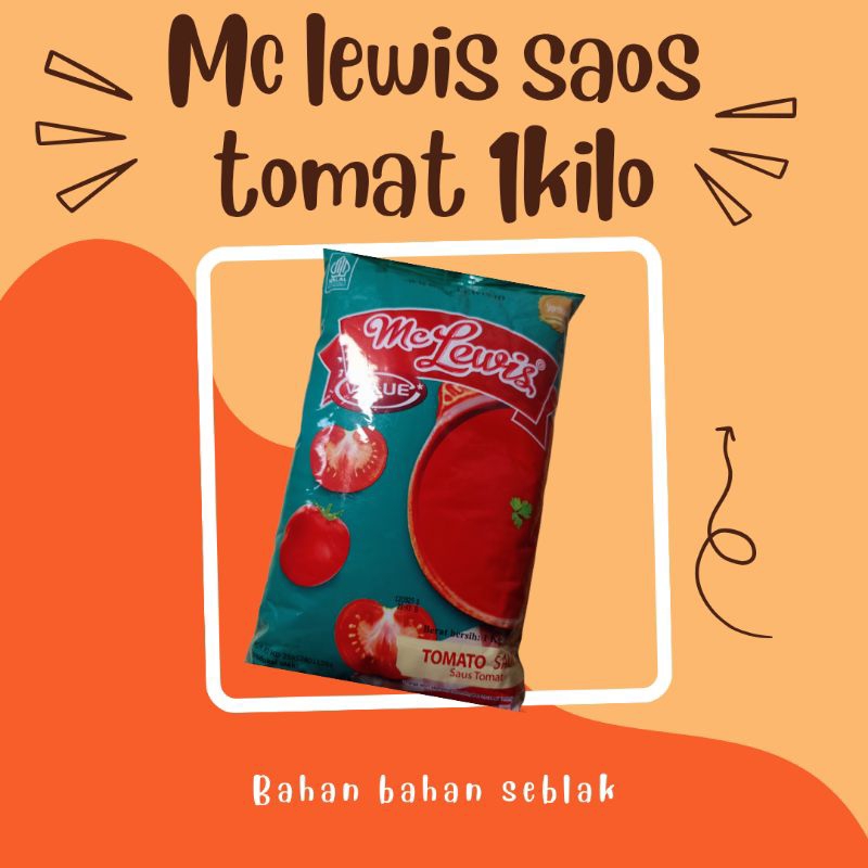 

mc lewis saus tomat kemasan 1kilo,mc lewis saus tomat kemasan 500gr