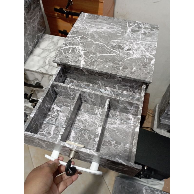 Laci sekat 4/5 laci kasir laci penyimpanan uang free kunci umkm