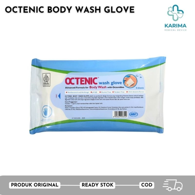 OCTENIC BODY WASH GLOVE DISPOSABLE