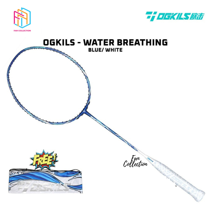 Raket Badminton OGKILS Water Breathing Blue White