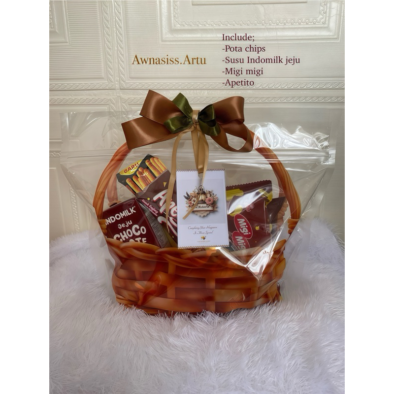 

Awnasiss.Parcel Hampers Snack Lebaran Idul Fitri brown Kemasan Ziplock Aesthetic Murah