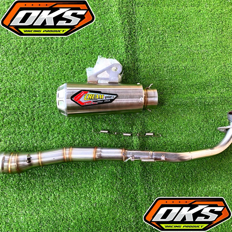 Knalpot Racing CREAMPIE Pnp Vega, Revo ,Grand,Supra,Jupiter ,Shogun ,Dll