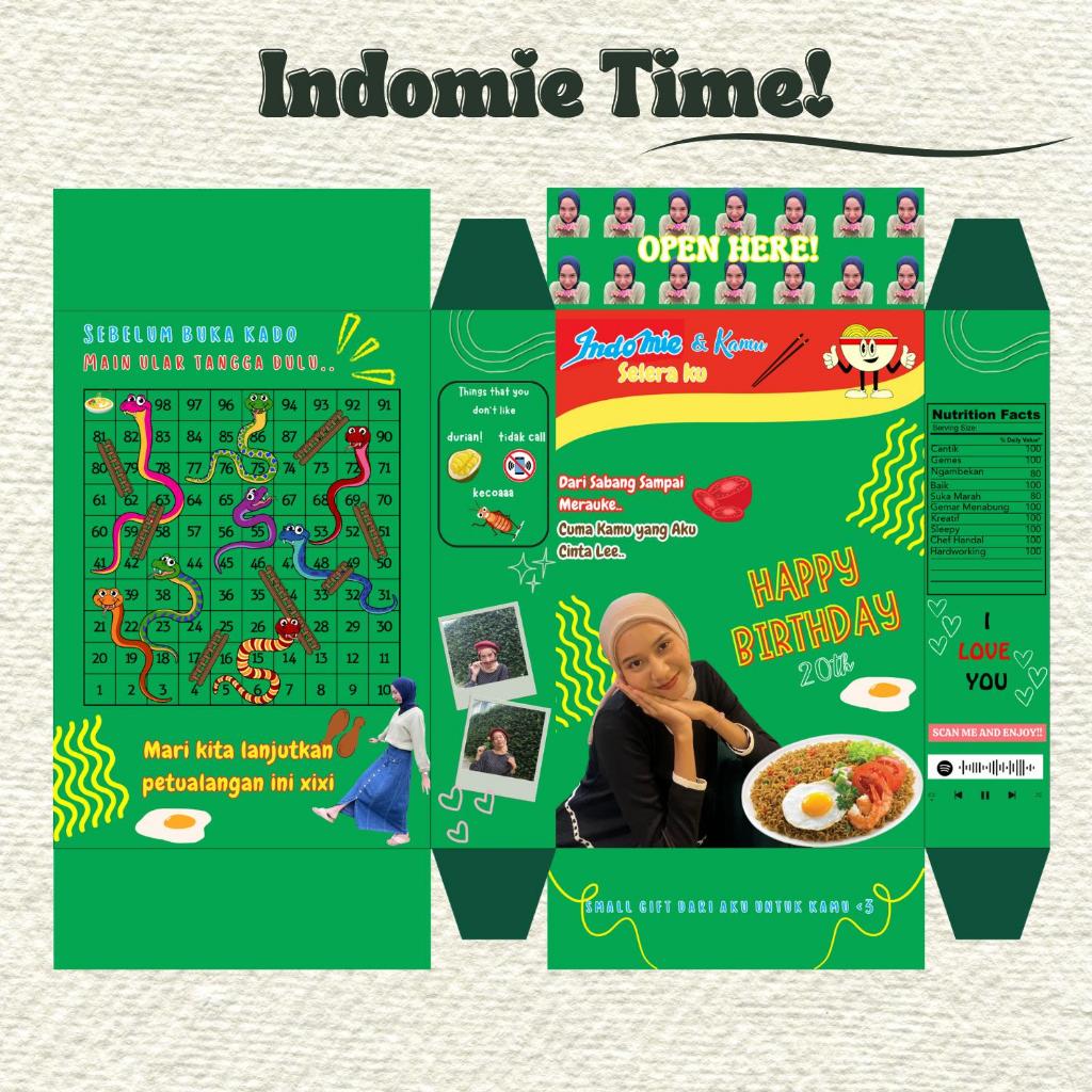 

Custom Box Kotak Sereal Kado Unik By Serat Kenangan FREE DESIGN