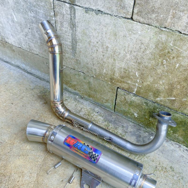 kenalpot racing wrc samlong kobra inlet 38 PNP all matic beat Scoopy Genio Vario PCX nmaz aerox Mio 