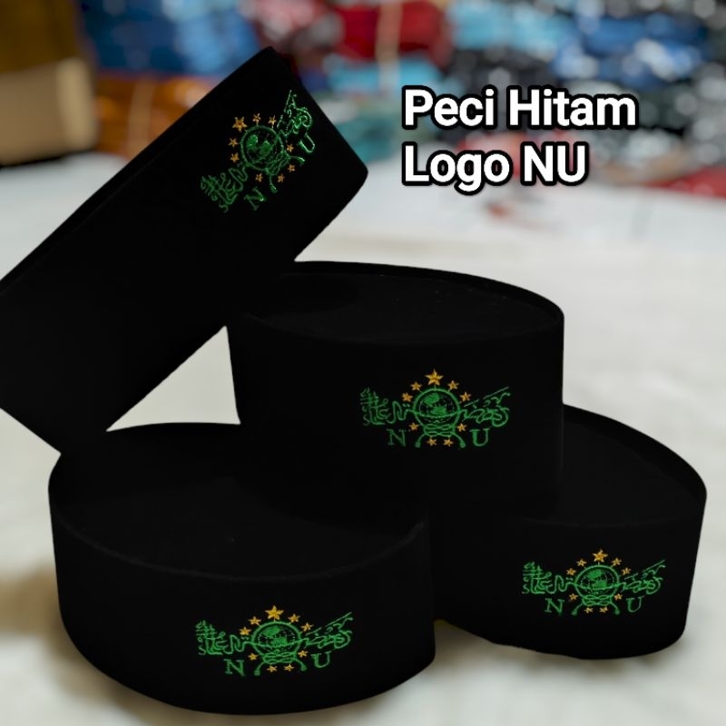 Songkok NU | Peci Songkok Hitam Bordir NU Pria Anak dan Dewasa