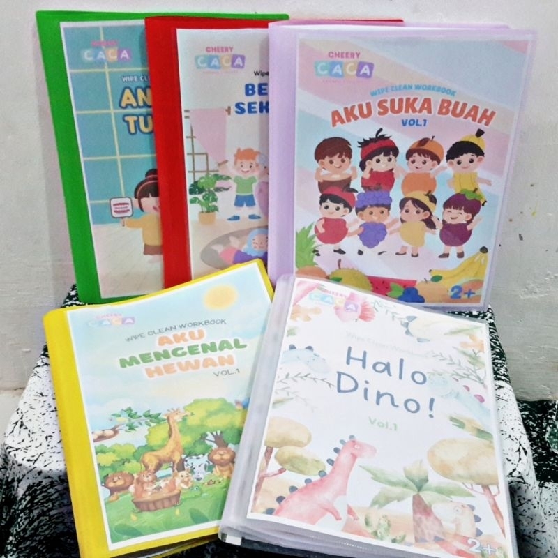 Wipe Clean Workbook Anak 2-4 tahun Busybook Buku Aktifitas Pertama Anak Tema Alfabet Mengenal Huruf 