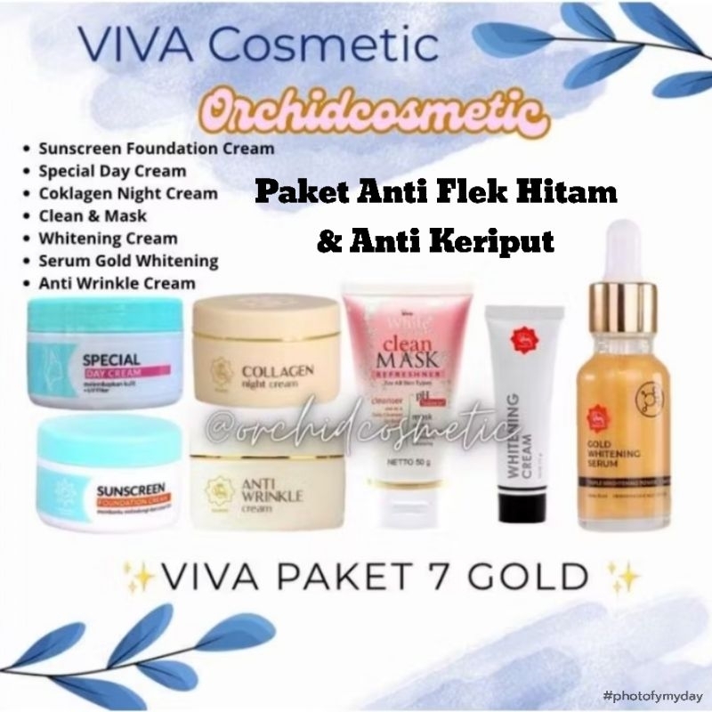 [PROMO] VIVA Paket Skincare GLOWING FLEK HITAM / Viva Paket Hemat Perawatan Wajah Glowing Pencerah F