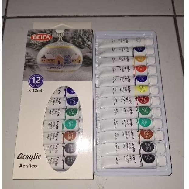

Cat Akrilik BEIFA 12 warna @12ml