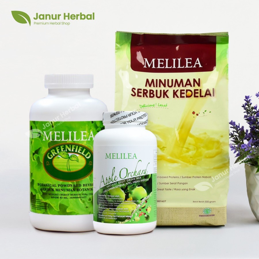 Melilea Greenfield Organik | Melilea Apple Orchard | Melilea Susu Kedelai | Paket Melilea 3in1