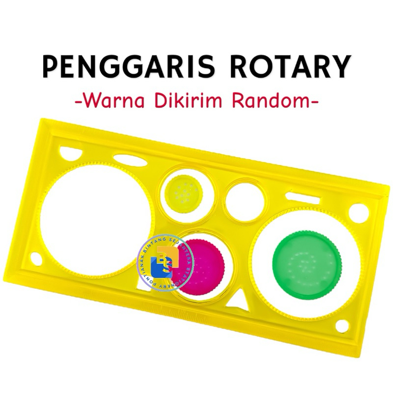 

Penggaris Rotary Bunga / spirograph geometrik ruler