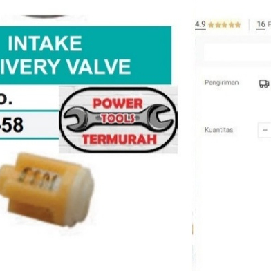 

Intake Delivery Valve APW40 WIPRO Jet Cleaner Klep APW 40 Spare Part