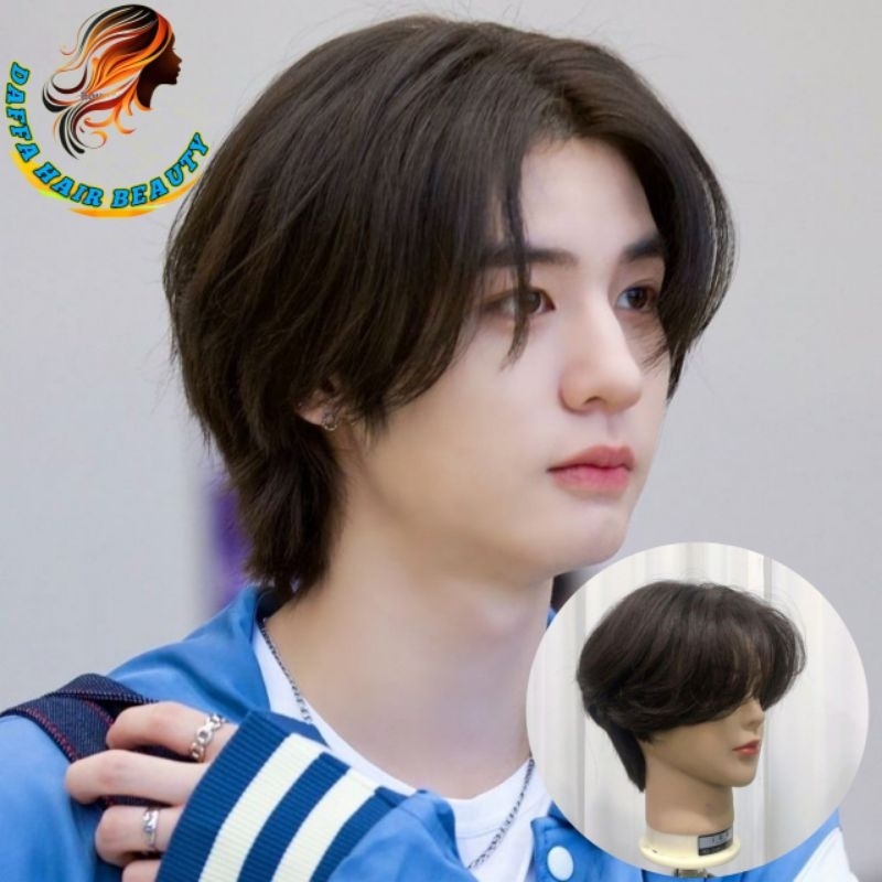 WIG COWOK KOREA WG03 BELAH TENGAH