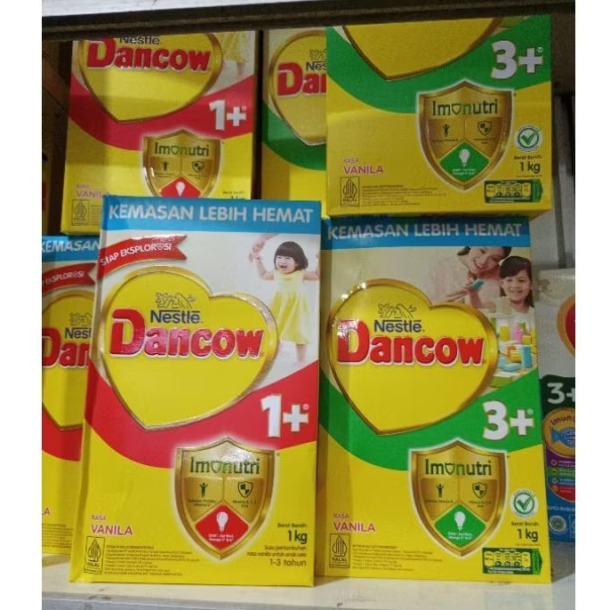 

Dancow nestle 1+/3/ kemasan 1KG (Variant Madu/vanila)