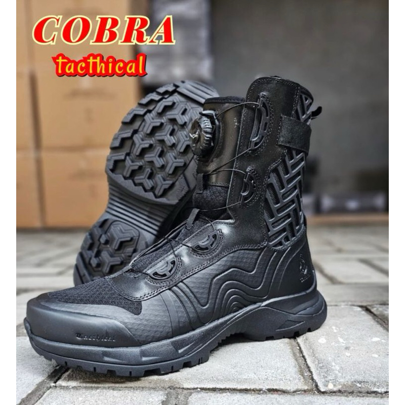 SEPATU PDL TNI POLRI TALI PUTAR TACTICAL COBRA KULIT ASLI SEPATU PDL TACTICAL