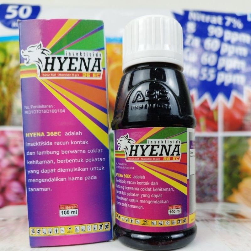 INSEKTISIDA HYENA 36 ec 100 ml ABAMEKTIN BASMI HAMA THRIPS KEBAL