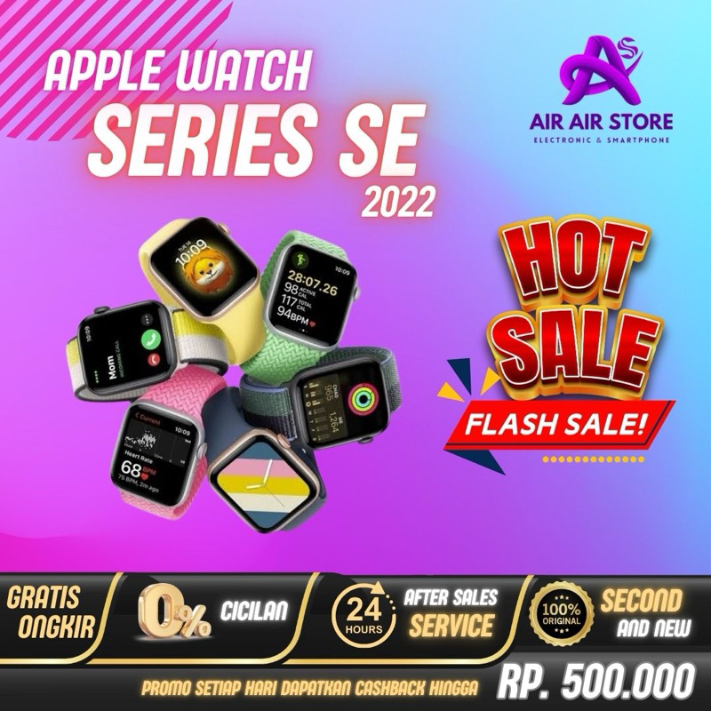 Apple Watch Series SE (2022) 40mm 44mm Second Mulus Original Fullset