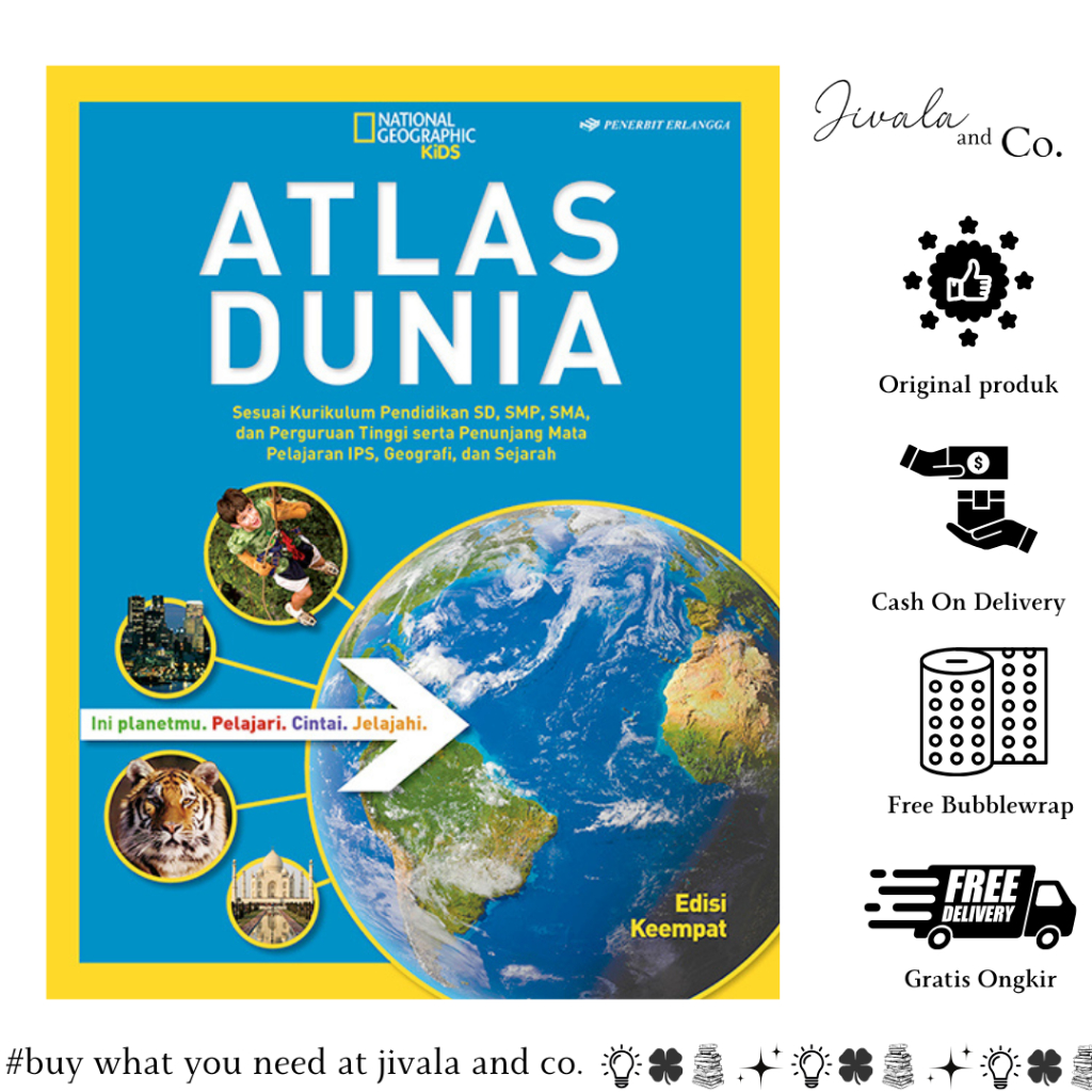 ERLANGGA - NG KIDS: ATLAS DUNIA EDISI KEEMPAT