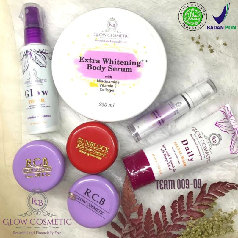 RCB GLOW SKINCARE Paket lengkap