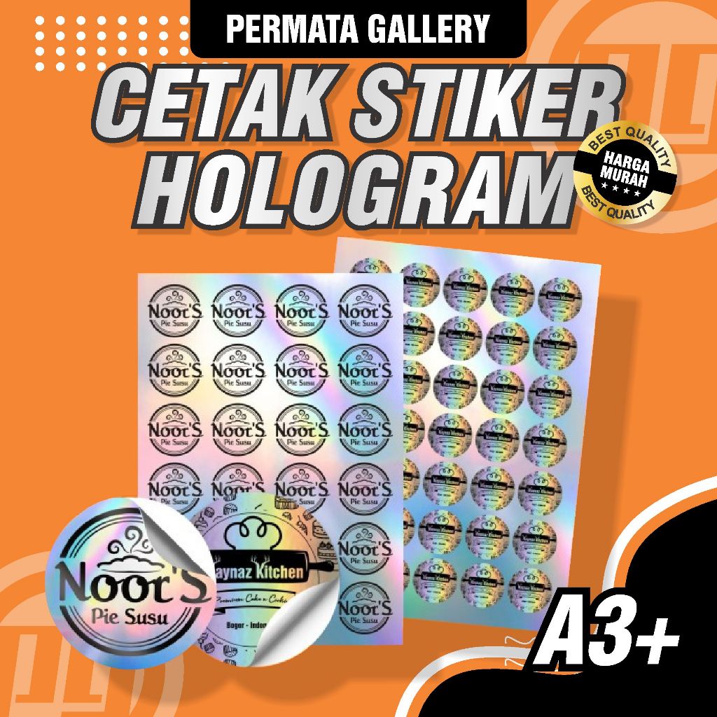 

STIKER HOLOGRAM A3+ BERKUALITAS