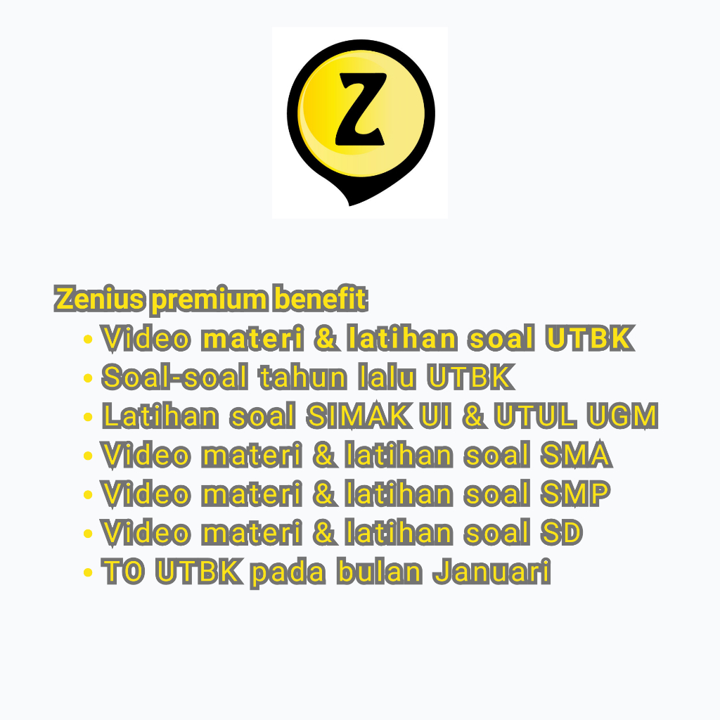 Zenius Premium Sharing Account