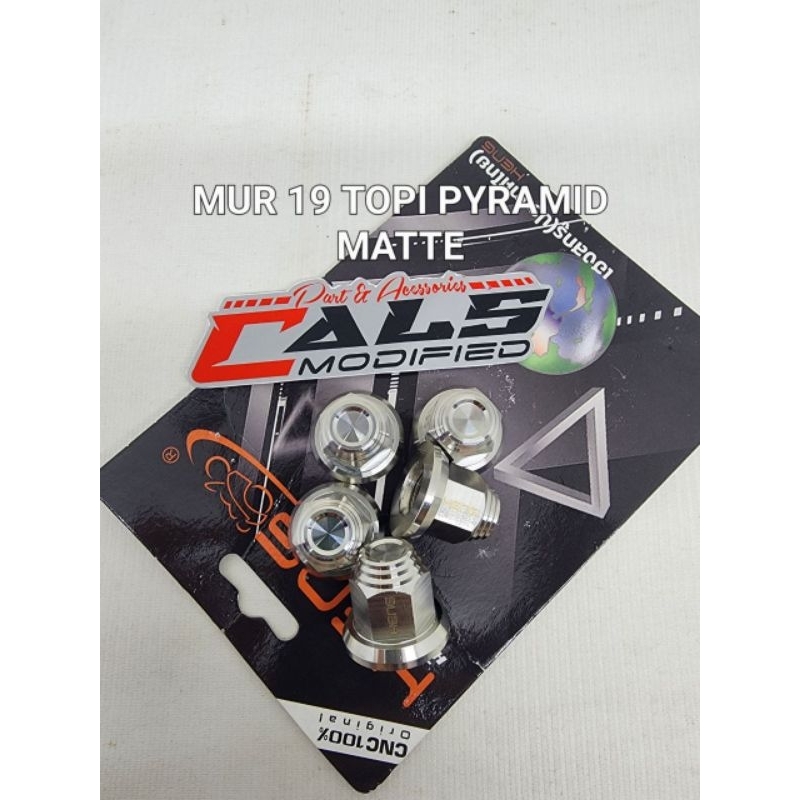 MUR TOPI 19 PYRAMID MATTE STAINLESS MUR 19 ORIGINAL HENG THAILAND