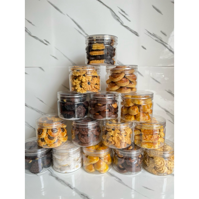 

Kue Kering nastar/ Putri Salju/ Keju/ Sagu Keju/ Coklat Mede 400ml Butter Wangi Dijamin