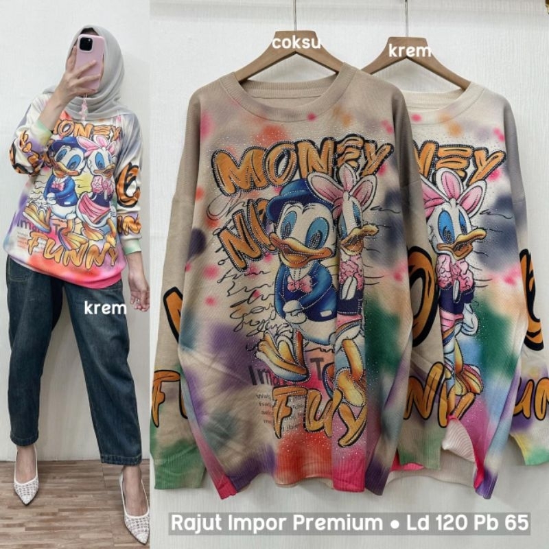 B10601527 Kaos Rajut Donald duck