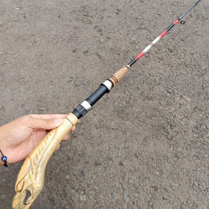 Joran Udang Galah Merah Putih Gagang Elang Garuda