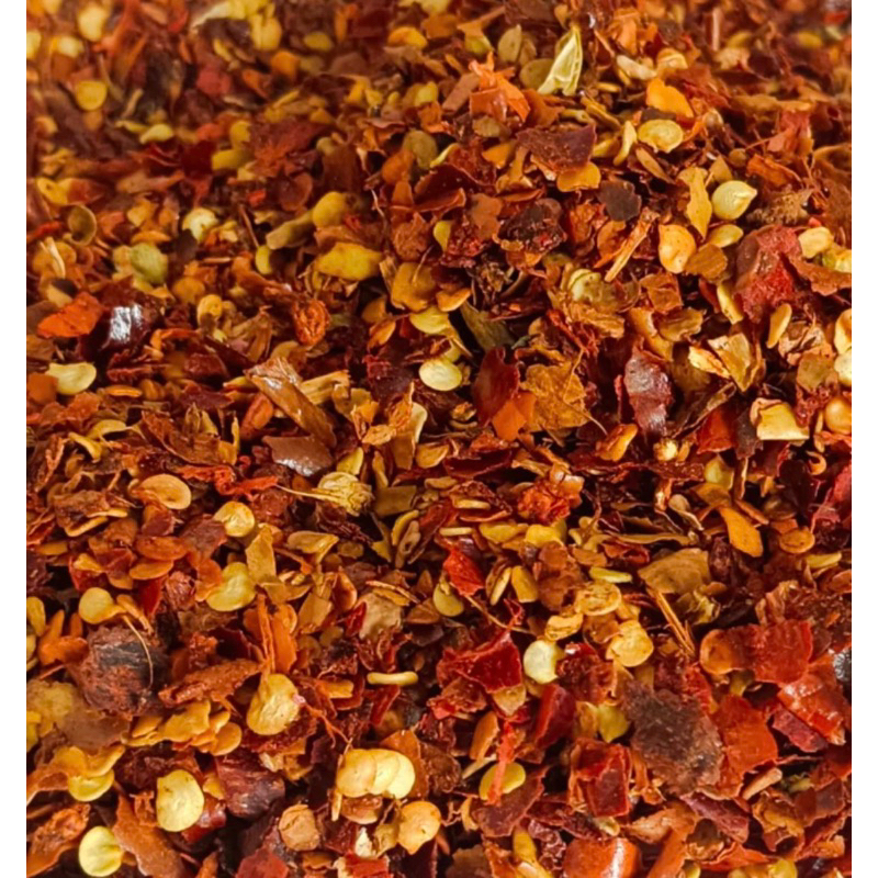 

CHILLI FLAKE / CABE BUBUK KASAR BIJI 1 Kg